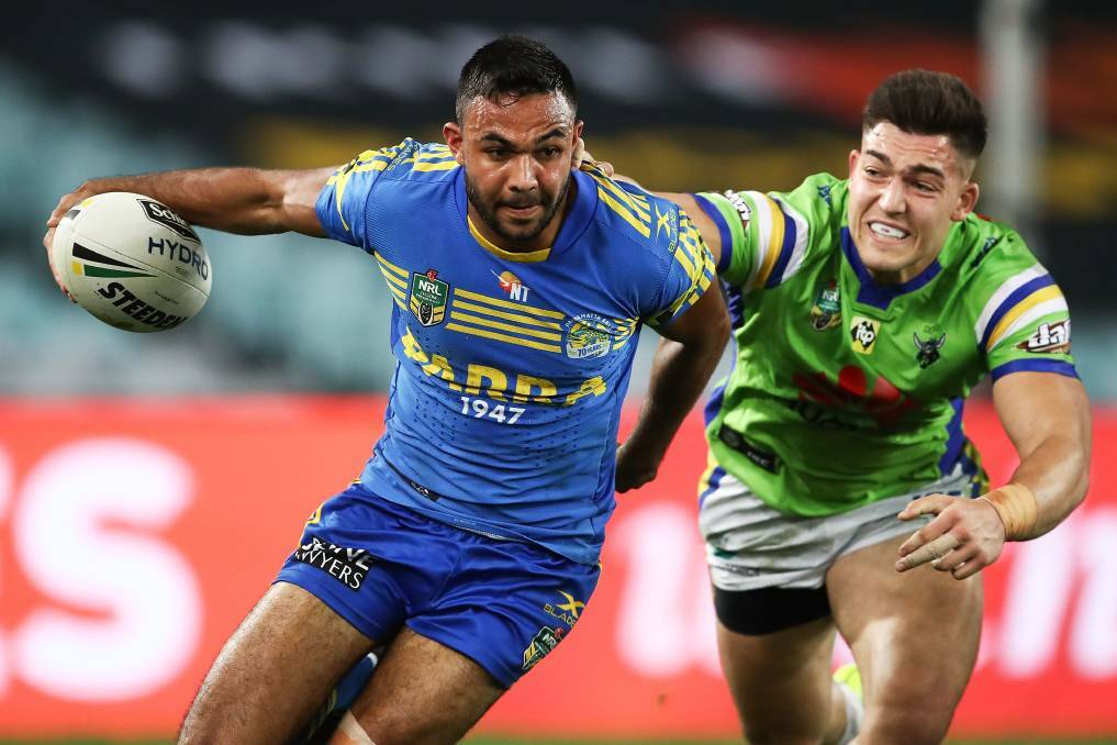 Big boots to fill: Bevan French will step into the Parramatta Eels fullback role after a season-ending injury to Clint Gutherson. Picture: Brendon Thorne/Getty Images