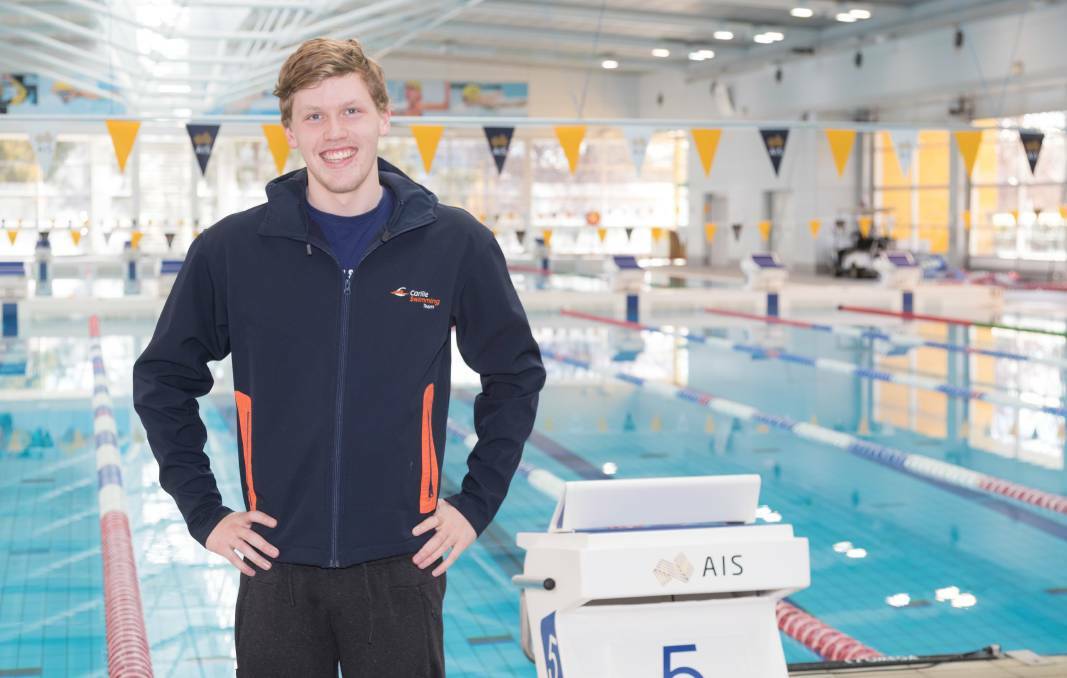 Big future: “I’m not far off making the senior team at the moment and that’s my goal,” Zachary Attard said. He hopes to force his way into the Australian swimming team in the lead up to the 2020 Olympics. Picture: Supplied