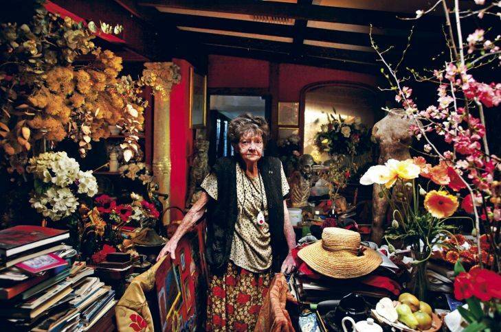 Artist Margaret Olley, pictured in her Paddington home Photos Ben Rushton Wednesday August 25 2010 smh news SPECIAL 0000