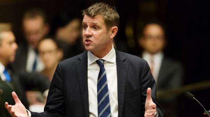 Projects could escalate: Premier Mike Baird. Photo: James Brickwood