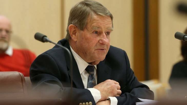 Bill McLennan appeared before the the Economics References Committee public hearing into the 2016 census at Parliament House on Tuesday. Photo: Andrew Meares