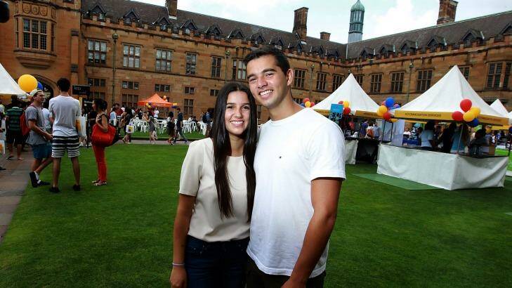 Twins Jennifer and Jason Zada received early offers to study advance science at the University of Sydney. Photo: Ben Rushton