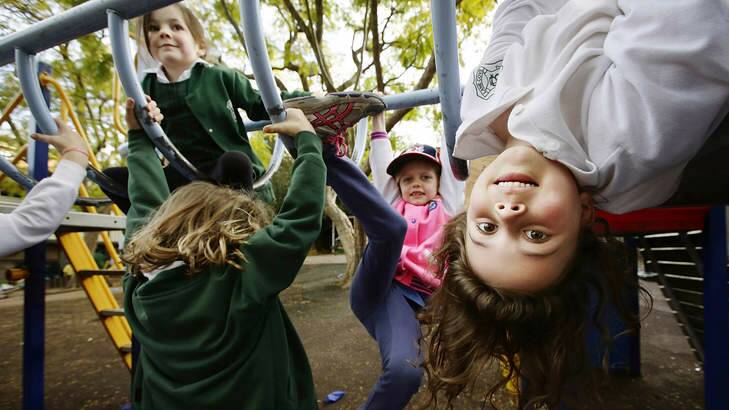 Children play at Centre House after school care in Lane Cove, Sydney. Photo: Jessica Hromas
