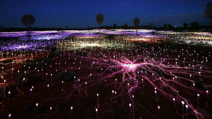 Where will you find the "Field of Light" installation? Photo: Mark Pickthall