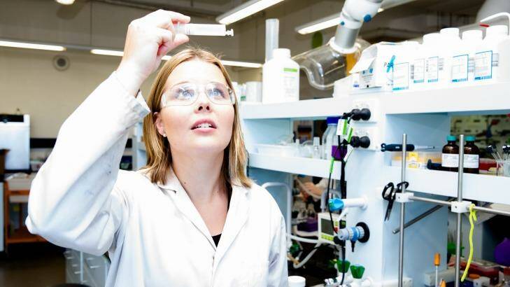 "A different perspective": Chemistry PhD student Emma Watson, 23. Photo: Edwina Pickles
