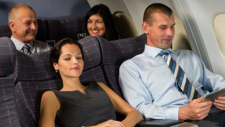 It's OK to recline your seat.
