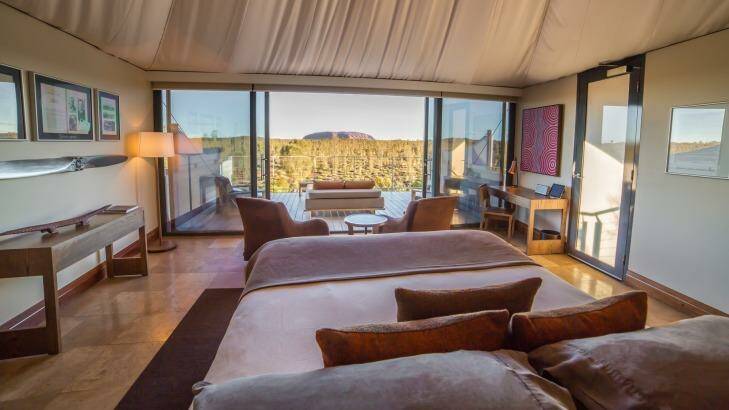 A tented camp at Longitude 131. Photo: Supplied