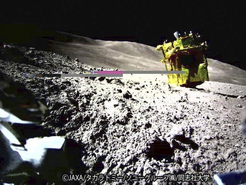 Japan's Smart Lander lunar probe reached the moon on January 20, and has survived three lunar nights (AP PHOTO)