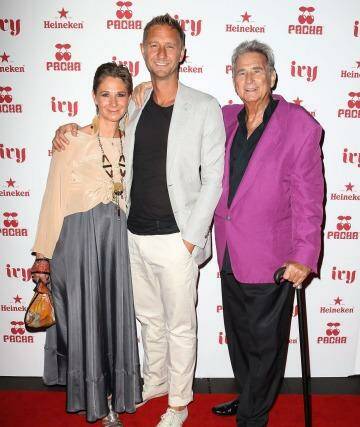 Bettina, Justin and John Hemmes at their inner city establishment The Ivy in 2012. Photo: Don Arnold