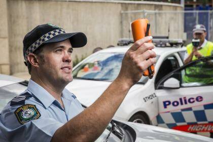 United stand: ACT and NSW police are joining forces again this Christmas season to promote road safety. Photo: Matt Bedford