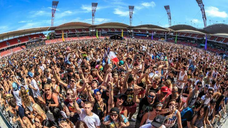 Music fans at Stereosonic at Olympic Park in 2014. Photo: Rukes