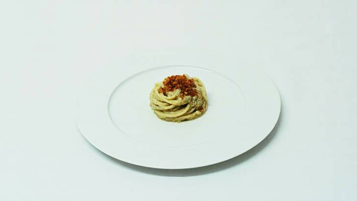 Bountiful and simple: Massimo Bottura's spaghetti cetarese.