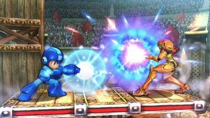 Power struggle: Mega Man and Samus power up. Photo: Nintendo