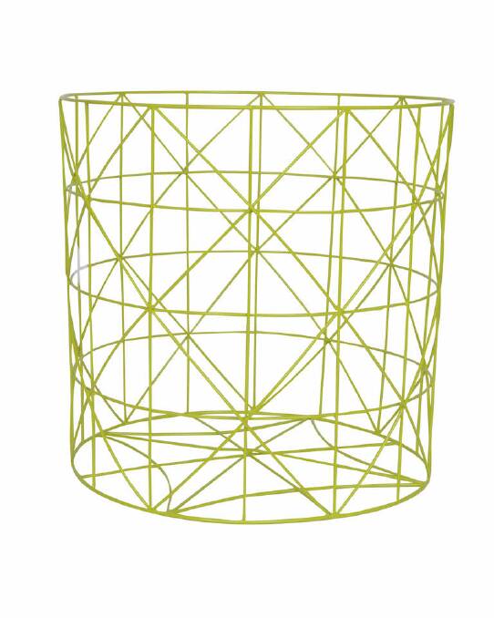 Best basket: Fill these fab wire baskets with towels, sunscreen and all the other pieces needed for outdoor entertaining. Large (38 cm diameter) $110, and small (25 cm diameter). $60. fentonandfenton.com.au Photo: Supplied