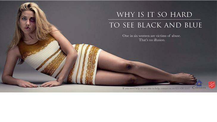 Viral again: The Salvation Army in South Africa is behind this advertising campaign to raise awareness of domestic violence.  Photo: Supplied