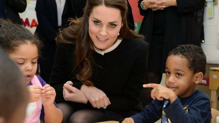 Table talk: The Duchess asked youngsters if they were fans of 'Frozen'.