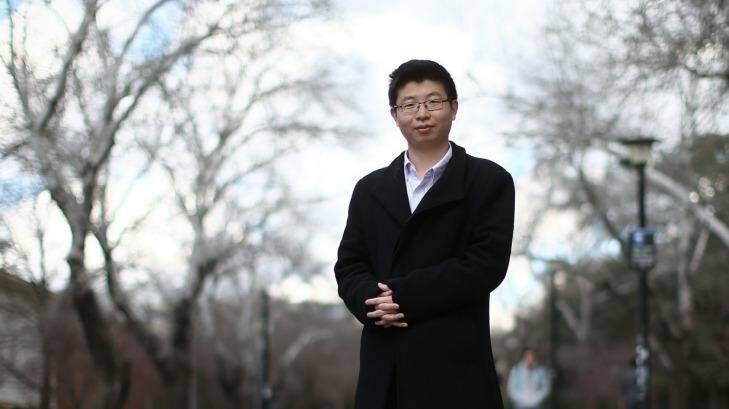 ANU maths student Wu Lebao was forced to move out of an apartment he sublet from a group of Chinese students when they discovered he was a dissident. Photo: Alex Ellinghausen