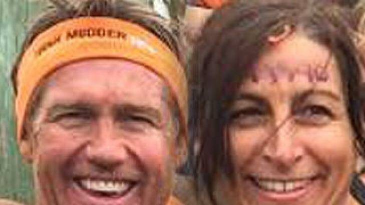 Gary Kelly and Cathy Pracy, killed after being hit by a car at Rozelle pictured at a Tough Mudder event. Photo: Supplied 