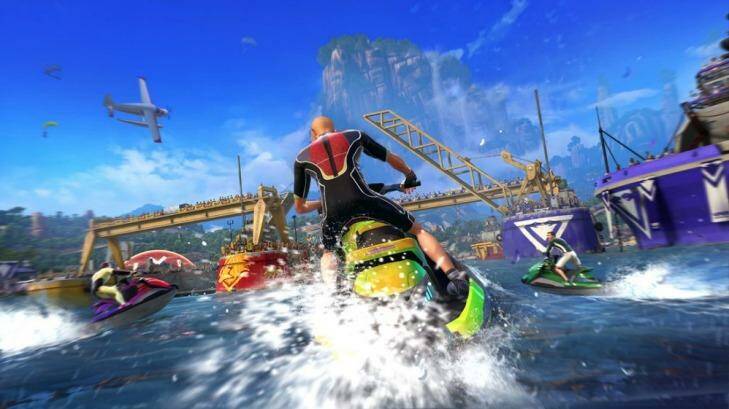 Lacklustre: A screenshot of Kinect Sports Rivals.