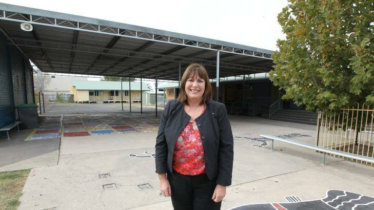 Secretary NSW Department of Education, Michele Bruniges pictured at Walgett Public Primary School.  Photo: Peter Rae