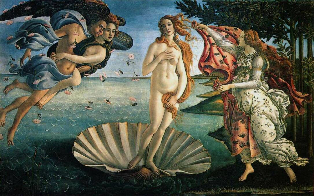 BOTTICELLI | The Birth of Venus, at the Uffizi.