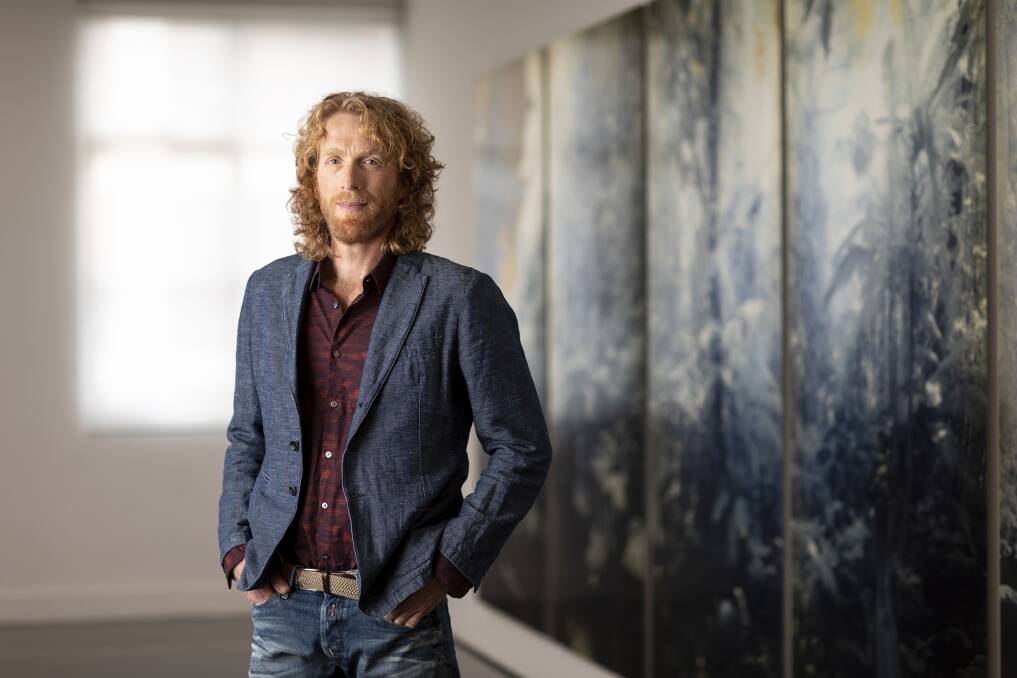 Danie Mellor has two artworks which have been selected from hundreds of entries to be finalists in this year's Wynne Prize and Sir John Sulman Prize. Picture: Andrew Curtis