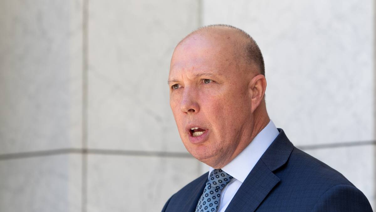 Peter Dutton described not joining a US-led armed conflict in Taiwan as 'inconceivable'. Picture: Elesa Kurtz