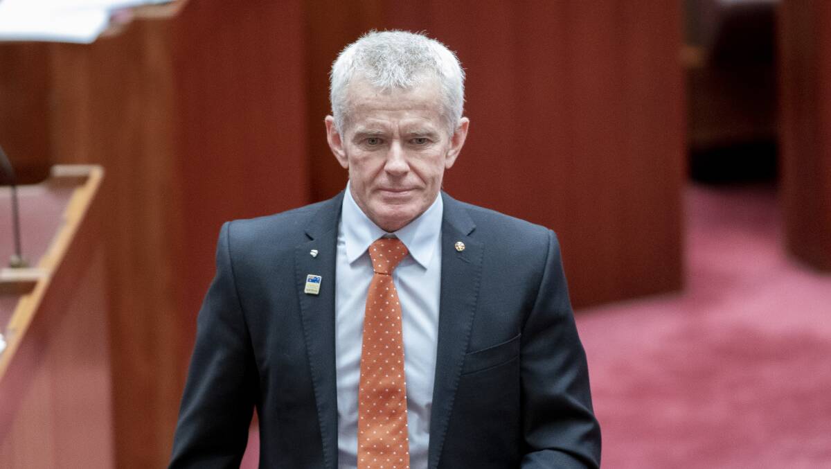 One Nation senator Malcolm Roberts was contradicted by a One Nation candidate over the removal of the number. Picture: Sitthixay Ditthavong 
