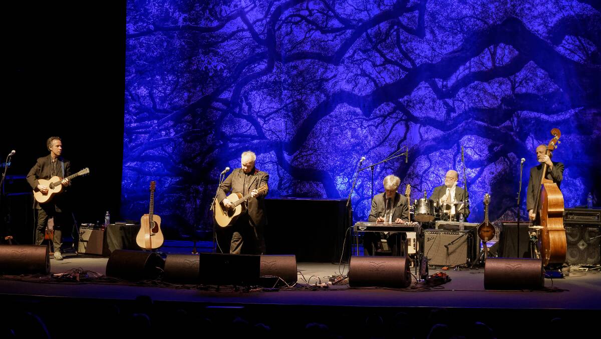 Full swing: John Prine and band, State Theatre. Picture: Paul Dear