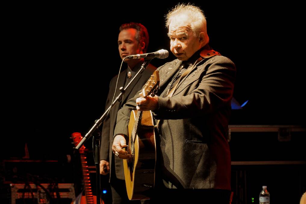 Looking us all in the eye: John Prine at the State Theatre. Picture: Paul Dear