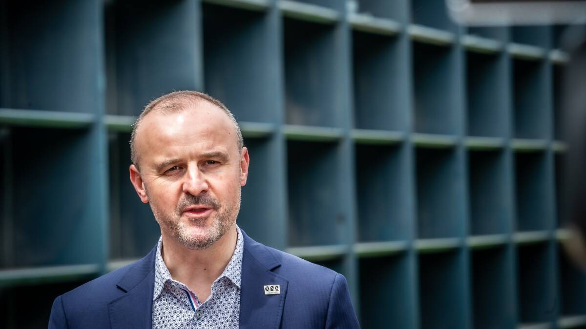 ACT Chief Minister Andrew Barr. Picture: Karleen Minney