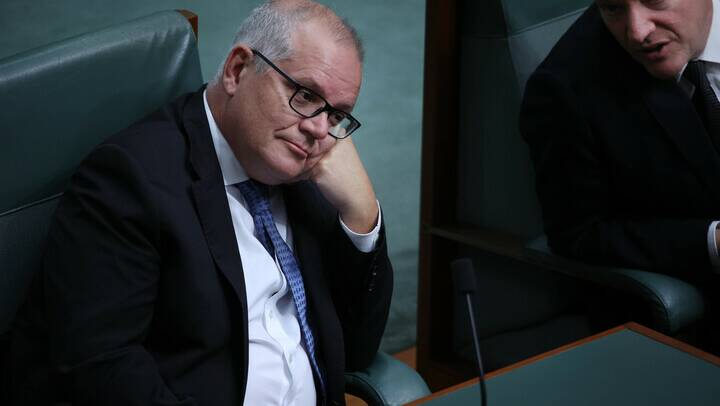 Scott Morrison on the backbench. Picture by Gary Ramage
