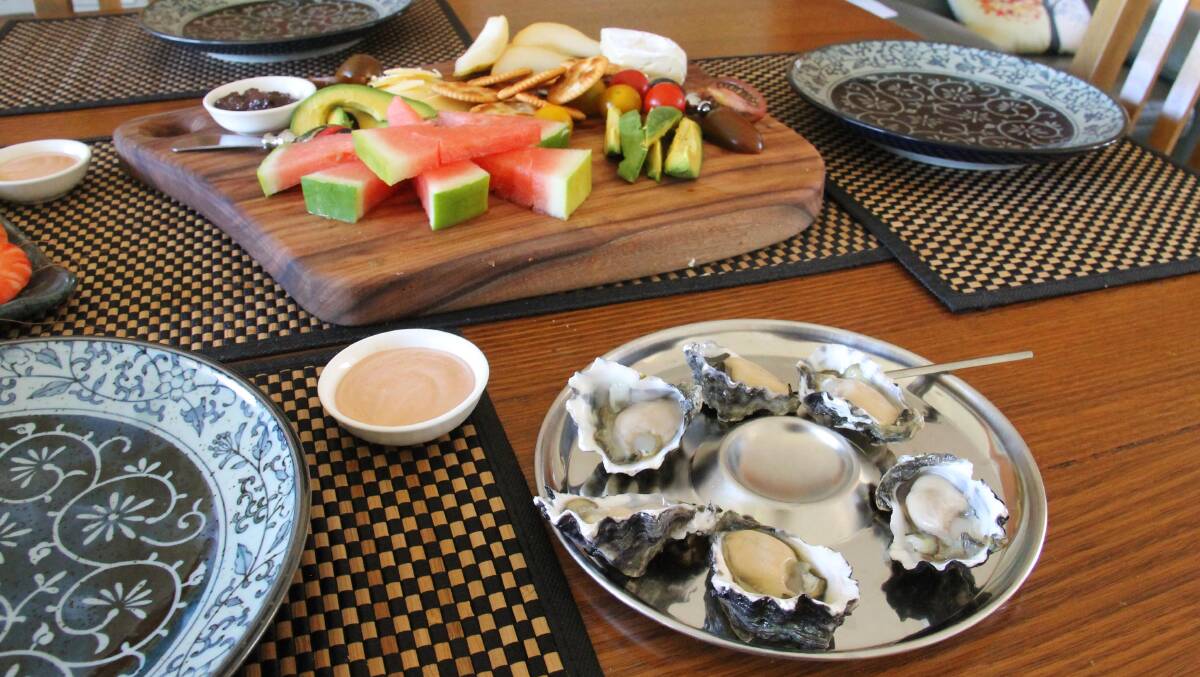 Oysters from Tathra … the taste of the sea, the texture of clotted cream.