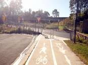 The new entry point to the M7 shared path at Middleton Drive. Picture: Chris Lane