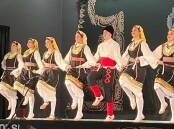 One of the many Serbian Folklore groups dancing at the festival.