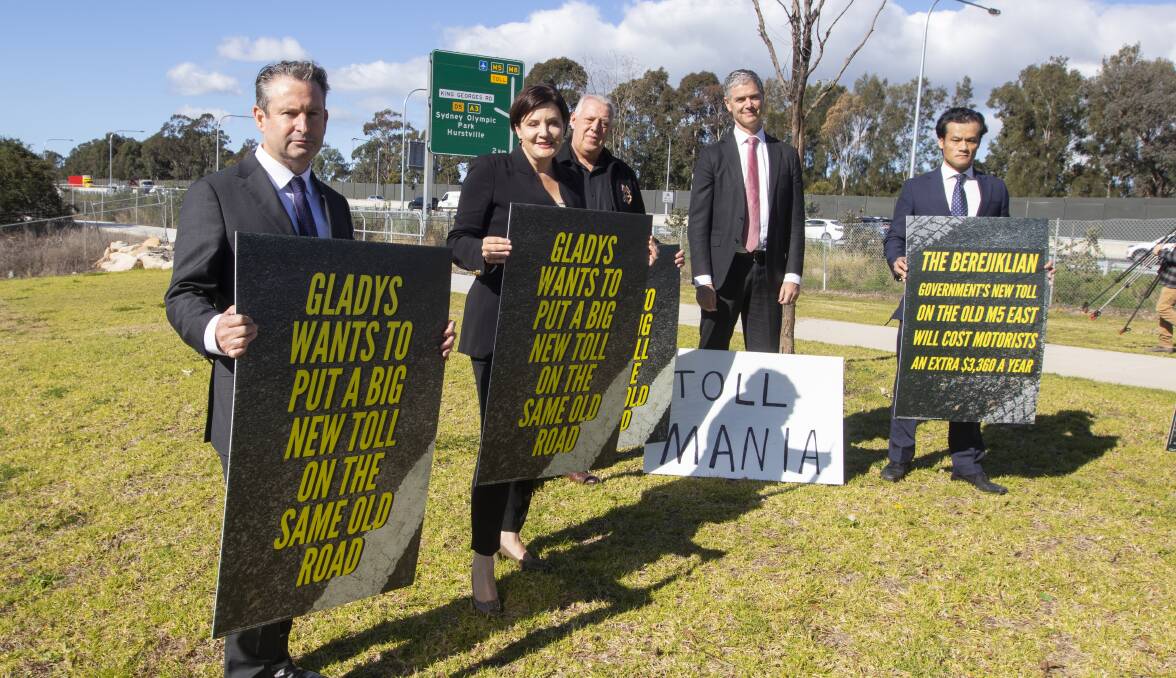 NSW Labor is fighting for changes to the law by mandating toll-free periods on all new, major NSW toll roads. Picture: Simon Bennett