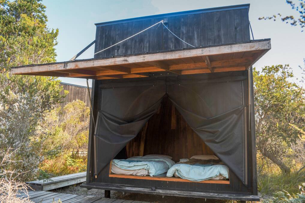 One of the sleeping shelters at krakani lumi. 