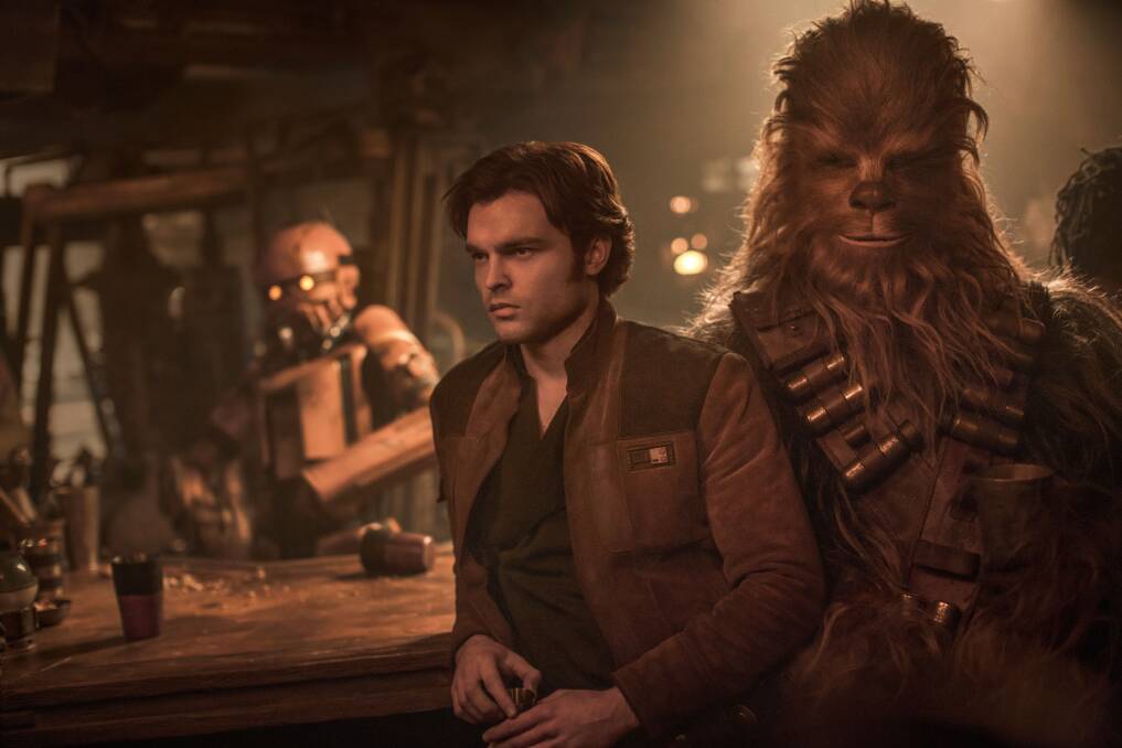 Big shoes to fill: Arlen Ehrenreich slips into Harrison Ford's shoes as the mischievous smuggler we all know and love in Solo: A Star Wars Story, rated M, in cinemas now.