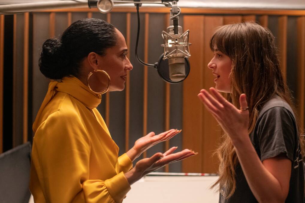 On song: Tracee Ellis Ross and Dakota Johnson star in The High Note, a music comedy rated M, in cinemas now. 