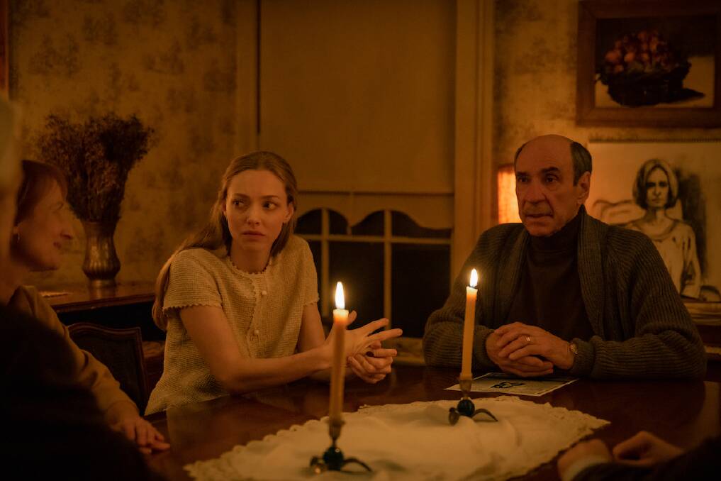 Spirited: Oscar nominees Seyfried and F Murray Abraham try on a little bit of Spiritualism in Things Heard and Seen.