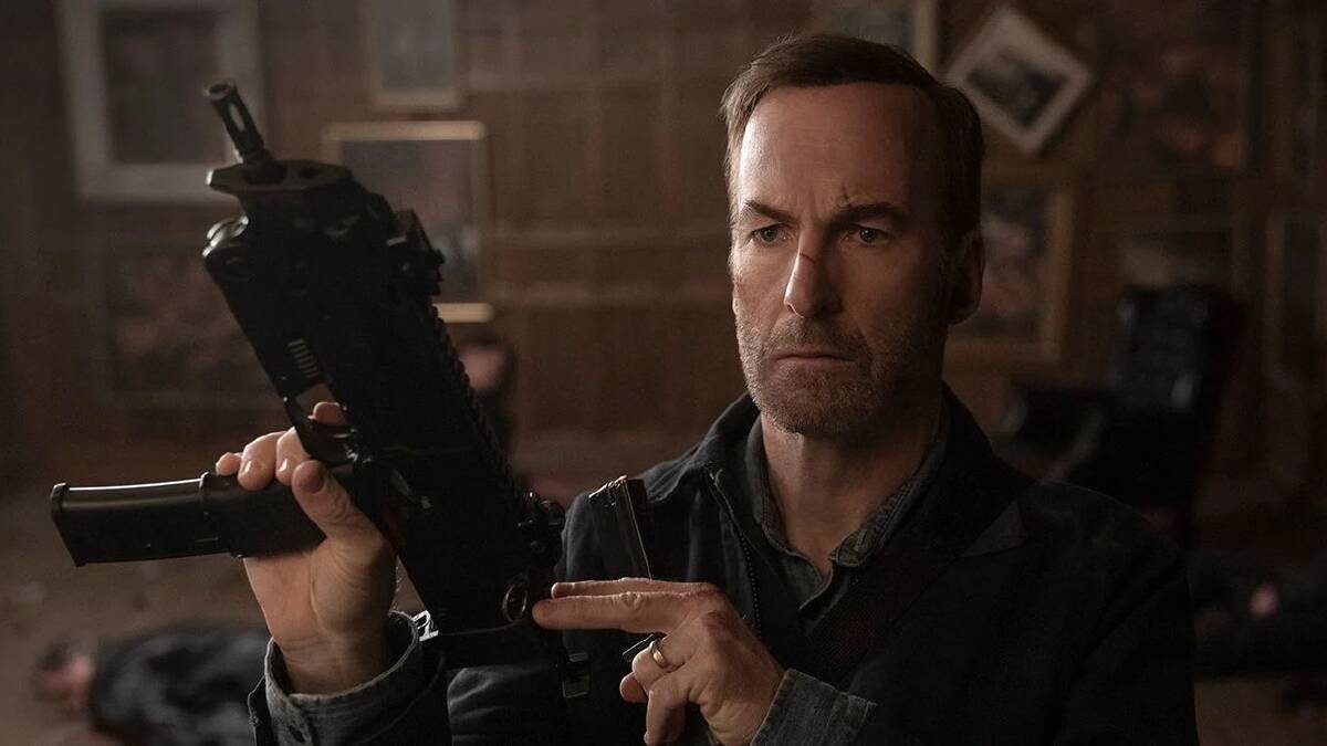 Better call Hutch: Bob Odenkirk stars as Hutch Mansell in the fun new over-the-top action flick Nobody, rated MA15+, in cinemas now. Picture: Universal