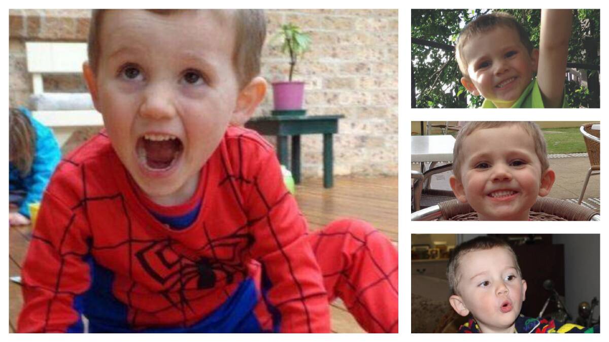 ONGOING INVESTIGATION: William Tyrell, in that Spider-Man suit.