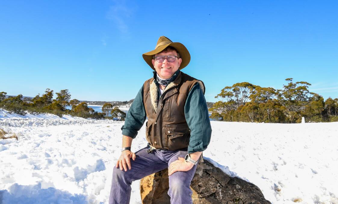 USED TO IT: James Johns, manager of the Great Lake Hotel at Miena, says people living in the Central Highlands have grown to embrace the freezing temperatures the area is known for. Picture: Neil Richardson