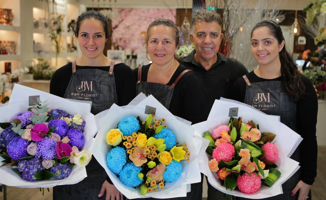 We want to write about champions like B&M Florist who won the Australian Small Business Champion Awards for Champion Florist in 2018. Katrina,Maria,Bill and Joanne. Picture John Veage