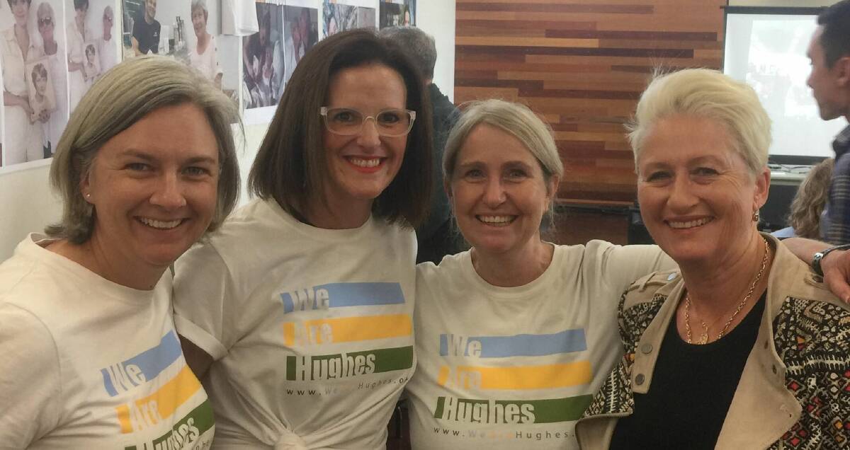 WE ARE HUGHES: Anneliese Alexander, Georgia Steele, Linda Seymour and Kerryn Phelps. Picture: supplied.
