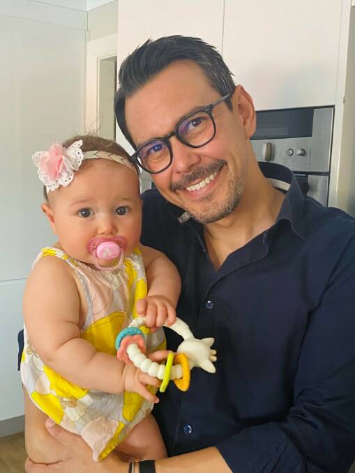 David Perkovic with his daughter Ava. Picture: Supplied