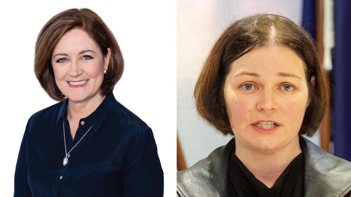 Senator for Victoria Sarah Henderson (left) and (right) Bendigo MP Lisa Chesters.