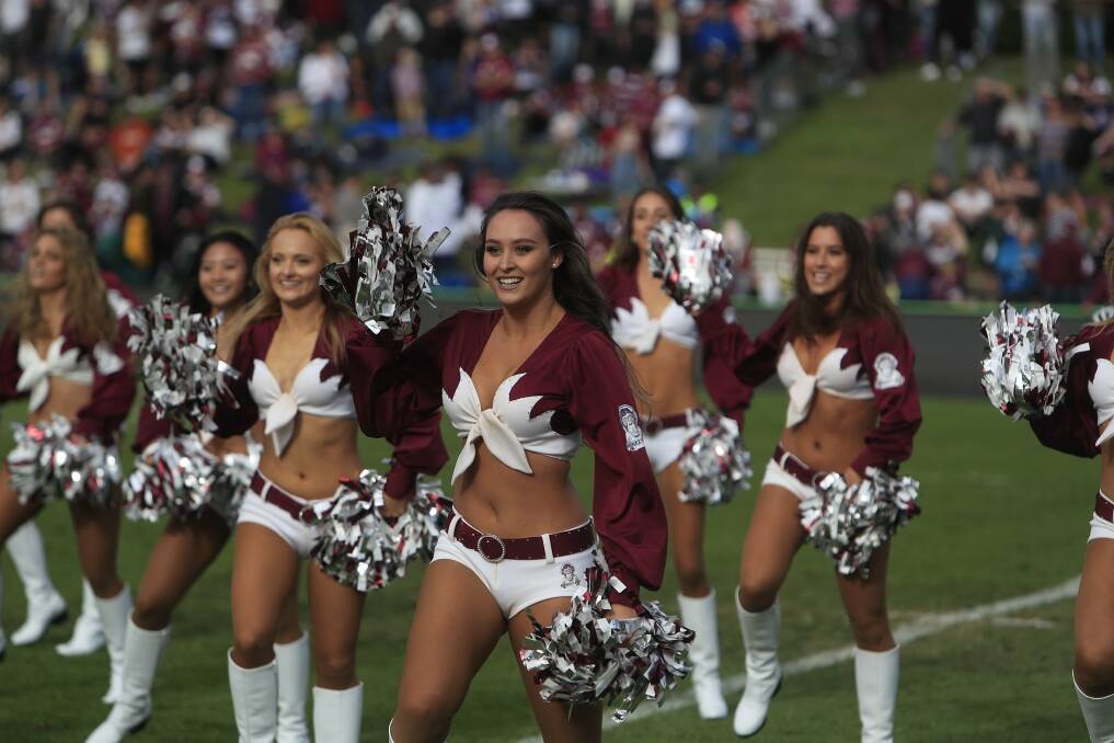 SEABIRDS SURVIVE: Manly cheer-leaders in action. Picture: Manly Media