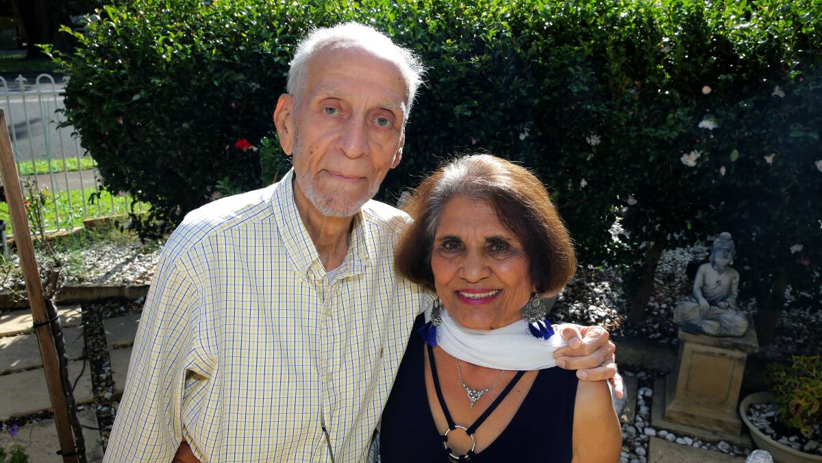 Grateful: Venilal and Manju Ghelani, of Sutherland, are grateful to their adoptive country. Picture: John Veage