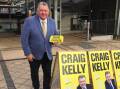 Craig kelly campaigning at Jannali station during this year'selection.